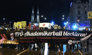 Der Akademikerball sorgt seit Jahren für teils wütende Proteste aus dem linken Lager.