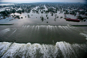 Archivfoto der Zerstörungen in New Orleans nach der Hurricane-Katastrophe.