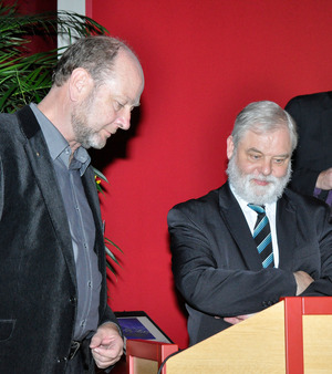 Das Team von Landesgeologe Gunther Heißel (l.) hat die Theorie des Raketenforschers Mark Hempsell (r.) zu den Köfler Bergstürzen bestätigt.