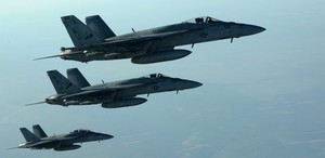 US-Kampfjets fliegen Luftschläge gegen den IS. (Archivbild)