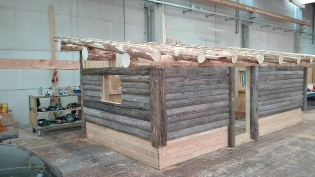 Erste Aufnahmen der neuen Hütte.