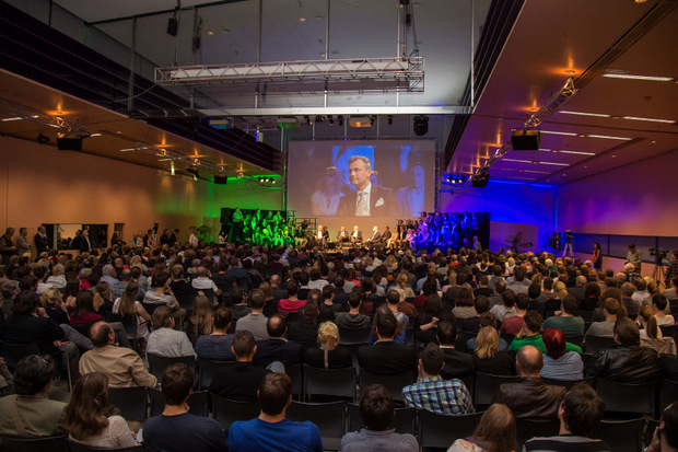 Volles Haus bei der Wahldebatte der Bundesländer-Zeitungen.