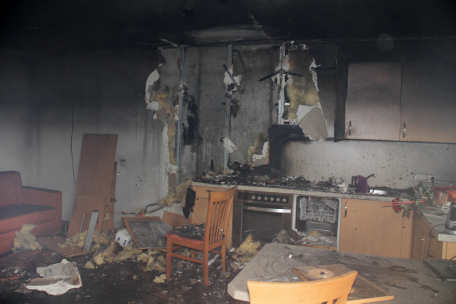 In der Küche einer Ferienwohnung brach das Feuer aus.