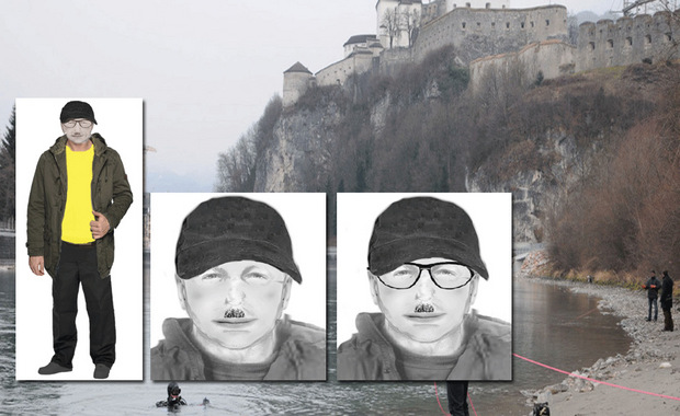 Phantomfotos des Verdächtigen.