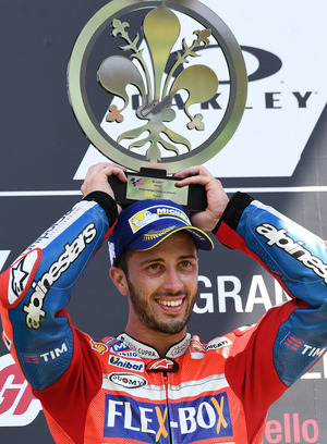 Ausgerechnet beim Heimrennen feierte Andrea Dovizioso seinen dritten MotoGP-Sieg.