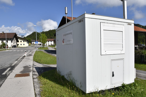 Das Fehlen des Verkehrs sorgt an der Luftmessstelle für beste Werte.