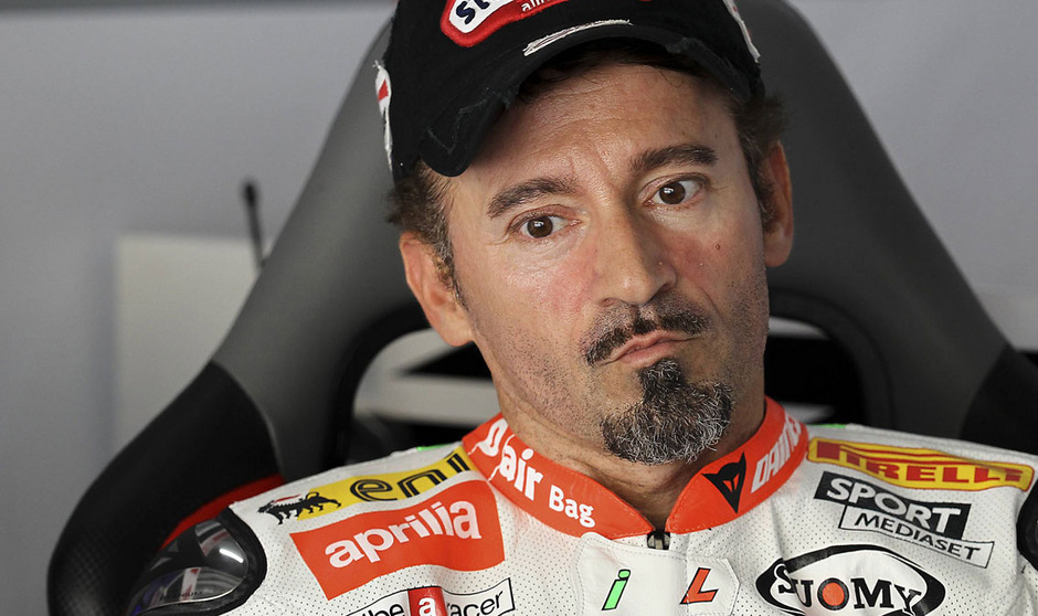 Max Biaggi verunfallte beim Training für ein Supermoto-Rennen in Sagitario.