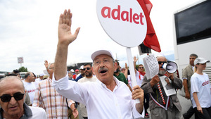 Kemal Kilicdaroglu, Chef der größten Oppositionspartei CHP, hat den "Gerechtigkeitsmarsch" ins Leben gerufen.