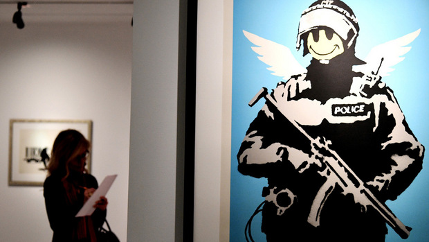 Die Arbeiten von Banksy werden inzwischen auch in Museen auf der ganzen Welt gezeigt.