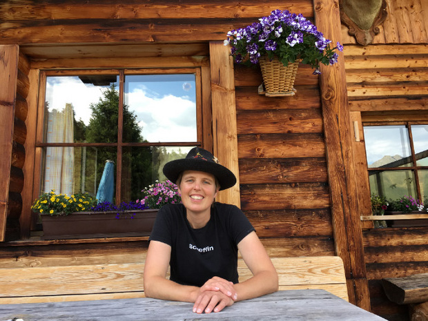 Karin Fröhlich von der Brandstattalm in Neustift.