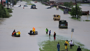 Noch immer werden Leute in Houston evakuiert.