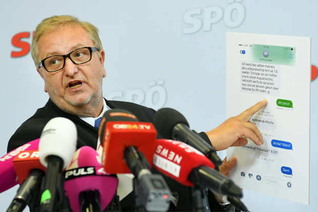 SPÖ-Bundesgeschäftsführer Christoph Matznetter bei einer Pressekonferenz.