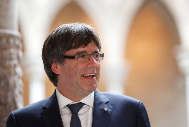 Carlos Puigdemonts Rede am Abend wird mit Spannung erwartet.