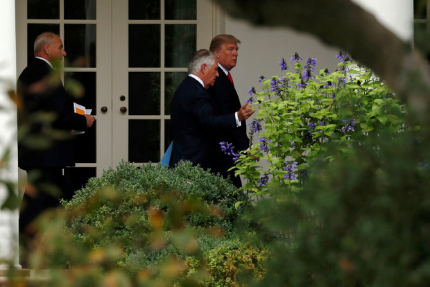 US-Präsident Donald Trump und Außenminister Rex Tillerson.