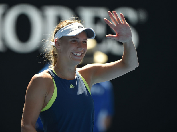Caroline Wozniacki feierte den Einzug ins Melbourne-Endspiel.