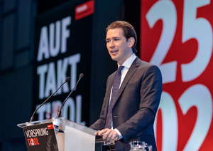 Bundeskanzler Sebastian Kurz sprach auf dem Parteitag der Tiroler Volkspartei.