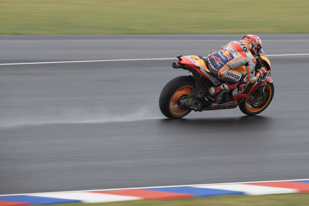 Marc Marquez (ESP) war der schnellste Mann des Tages, Disziplinlosigkeiten kosteten ihn das Rennen.