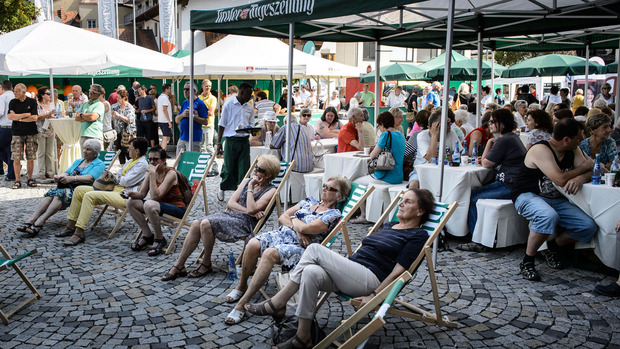 Ein Vormittag, wie man ihn sich gefallen lassen kann: Das letztjährige TT-Café in Telfs.