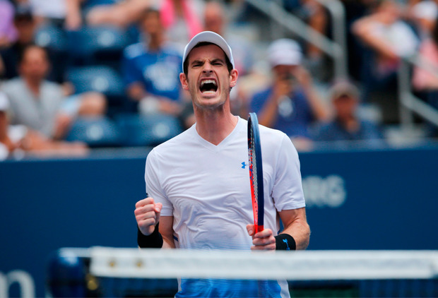 Andy Murray hatte nach seinem ersten Grand-Slam-Match seit 14 Monaten Grund zum Jubeln.