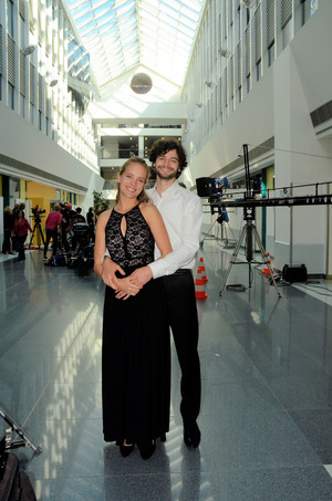 Heidrun Pfeil und Aaron Karl haben in der Lichthalle ihren großen Auftritt.