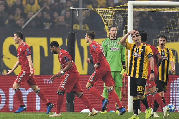 Drei Minuten nach dem Bayern-Führungstor durch Javi Martinez setzte Robert Lewandowski noch eins drauf.