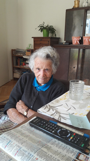 „Die jungen Leute sollten sich von keiner Seite beeinflussen lassen. Denn sonst ist es eine Irreführung", sagt Elsa Roilo
(Zeitzeugin).