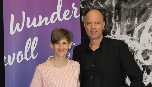 „Wundervoll“-Leiterin Bettina Wenko und Investor Walter Egger.
