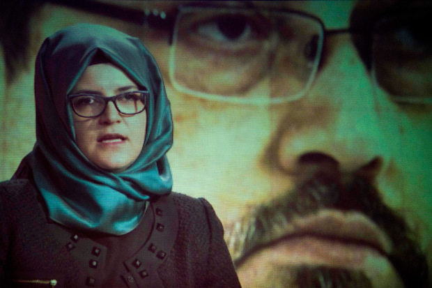 Die Verlobte von Jamal Khashoggi sprach im Rahmen einer Gedenkfeier vor einigen Tagen.