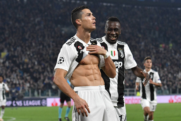 Cristiano Ronaldo ließ seine Muskeln spielen - zum Sieg reichte es für Juve nicht.