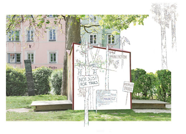 Prantauer thematisiert im Waltherpark den öffentlichen Raum.