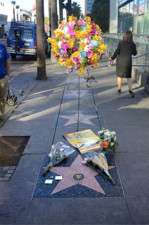 Der Stern von Stan Lee auf dem Walk of Fame wurde schnell zur Gedenkstätte.
