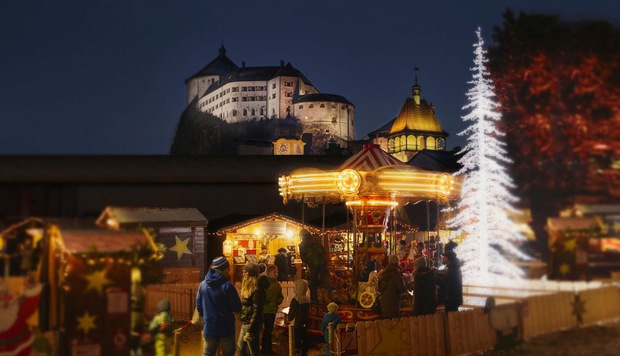 Weihnachtsmarkt im Kufsteiner Stadtpark.