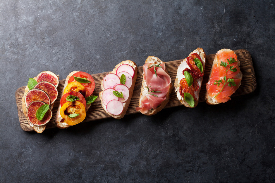 Wer Brot dazu sagt, ist selbst schuld. "Pintxos" sind baskische
Tapas und angeblich die beste Speise der Welt.