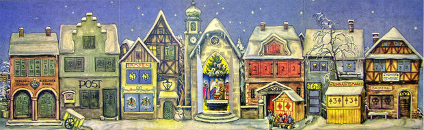 Im Zweiten Weltkrieg wären Adventkalender beinahe in Vergessenheit geraten. Hätte nicht ein Stuttgarter im Jahr 1946 diesen Kalender produziert.