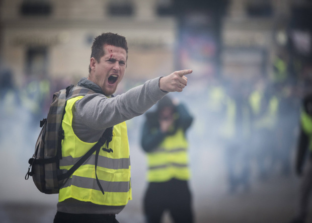 Die „Gelbwesten“ hatten im Vorfeld Macron aufgefordert, Lösungen zu präsentieren.