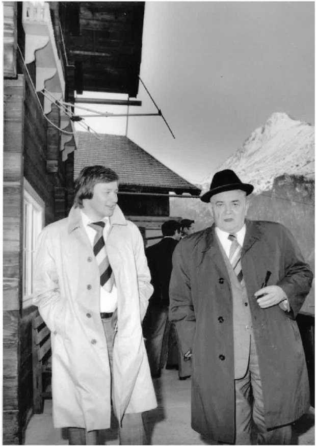 Helmut Krieghofer mit LH Eduard Wallnöfer.