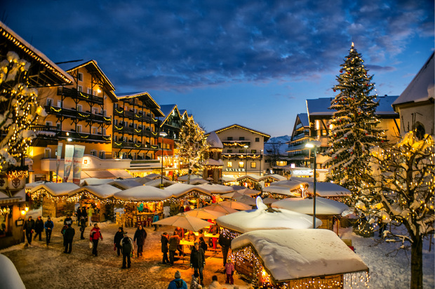 Am Dreikönigstag ist der Weihnachtsmarkt in Seefeld noch geöffnet.