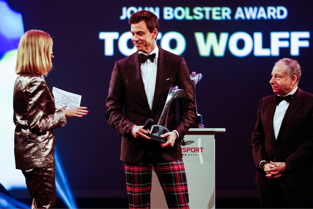 Mercedes-Motorsportchef Toto Wolff wurde mit dem John-Bolster-Award für herausragende technische Leistungen ausgezeichnet.