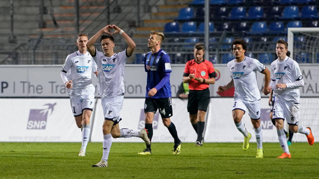 Christoph Baumgartner wurde bei Hoffenheim zu den Profis befördert und traf gleich im Vorbereitungsspiel.