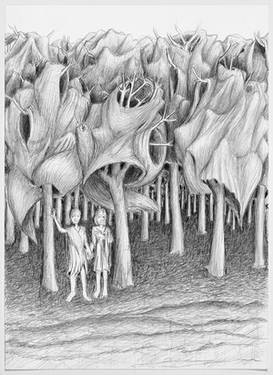 Albin Zauners Werk aus der Serie Faserwelt.