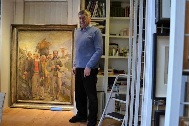 Ein besonderes Werk in der Sammlung von Erich Mair ist die „Prozession Matrei 1925“ des deutschen Malers Franz Eichhorst, dessen Bilder in der NS-Zeit großen Anklang fanden.