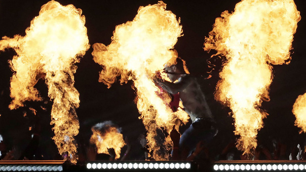 Rapper Travis Scott heizte mit seinen Titeln "Sicko Mode" und "Like a Light" ein.