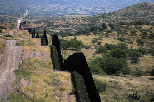 Die bestehende Grenze in Arizona.