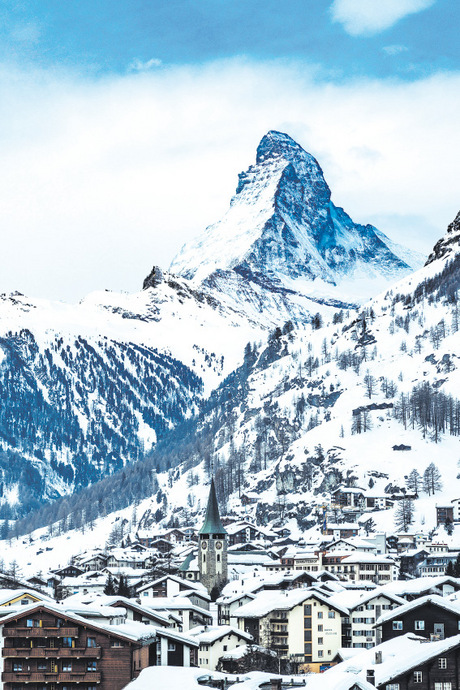Das Matterhorn dominiert Zermatt.