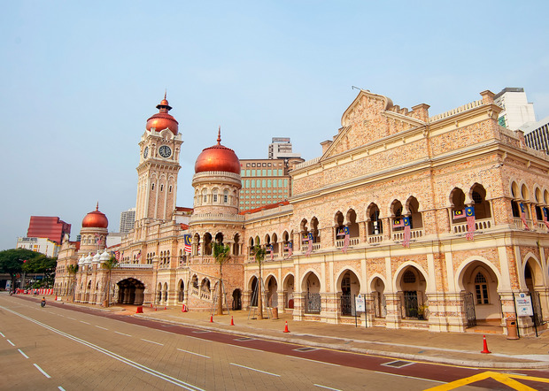 Das Sultan Abdul Samad Building stammt aus der Kolonialzeit.