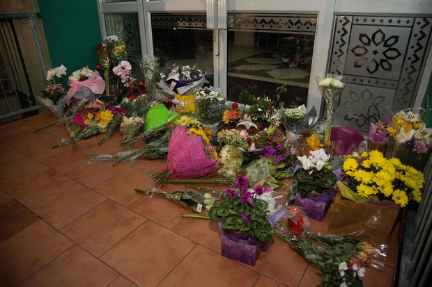 Blumen vor einer Moschee in Christchurch. Ein Angreifer hat am Freitag49 Gläubige beim Freitagsgebiet erschossen.