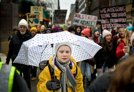 Greta Thunberg ging in Stockholm auf die Straße.