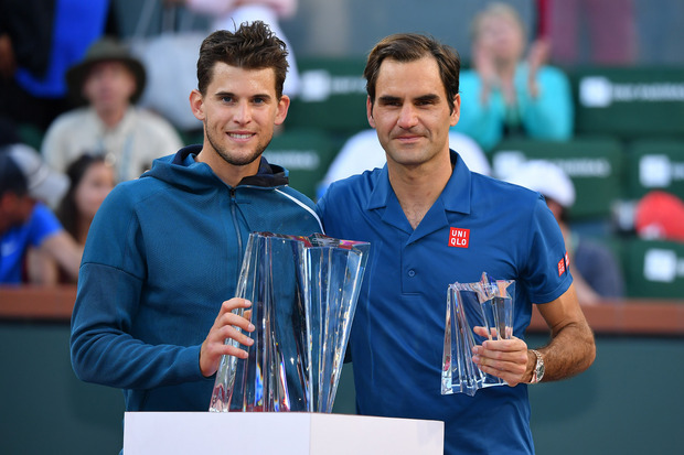 Roger Federer musste Dominic Thiem in Indian Wells den Vortritt lassen.
