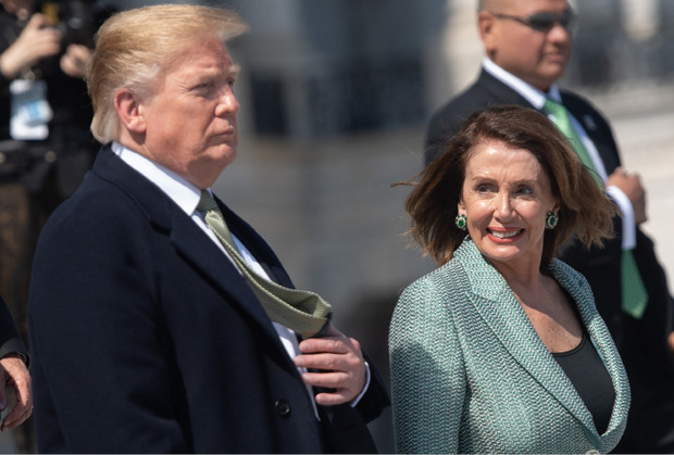 Donald Trump und Nancy Pelosi.