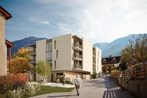 Das Haus für betreutes Wohnen.